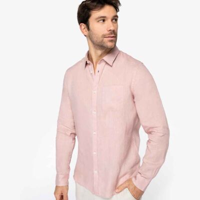 Spasso Long Sleeve Linen Shirt Thumbnail