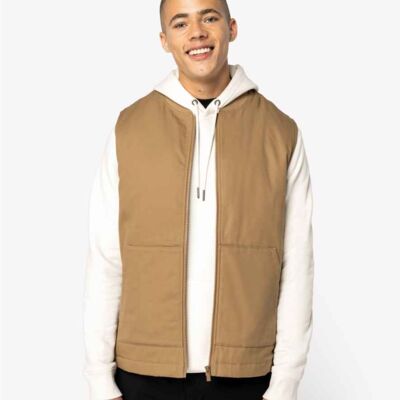 Native Spirit Unisex Twill Bodywarmer with Teddy Collar Thumbnail