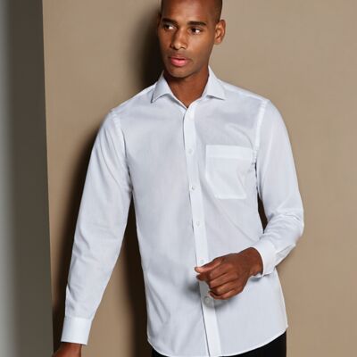 Kustom Kit Long Sleeve Tailored Poplin Shirt Thumbnail