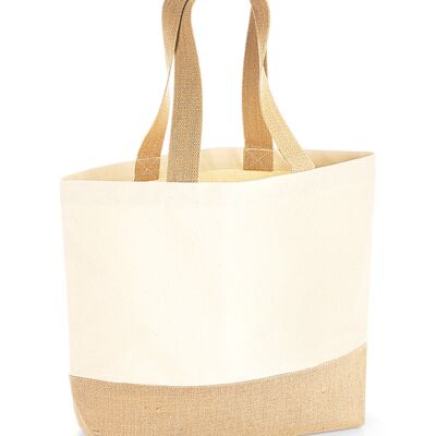 Westford Mill Jute Base Canvas Tote Bag Thumbnail