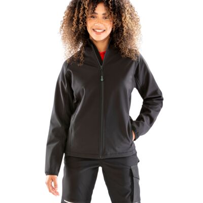 Ladies 3-Layer Recycled Printable Hooded Softshell Thumbnail