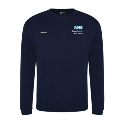 NHS Logo Sweatshirt with Name, Dept & Hospital Thumbnail